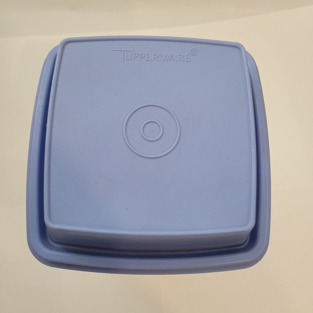 Tupperware Pick-A-Deli 1562-3 Blue Lid Pickle Lifter Strainer Container 1L
